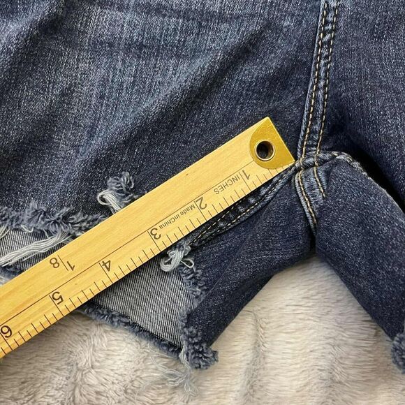 Calvin Klein Cut Off Blue Jean Shorts Women’s Size 10 Festival Distressed - Picture 11 of 11